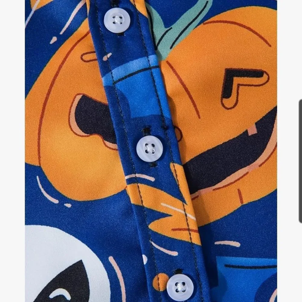 Kids Halloween Pumpkin and Ghost Costume Shirt - Picture 5 of 6